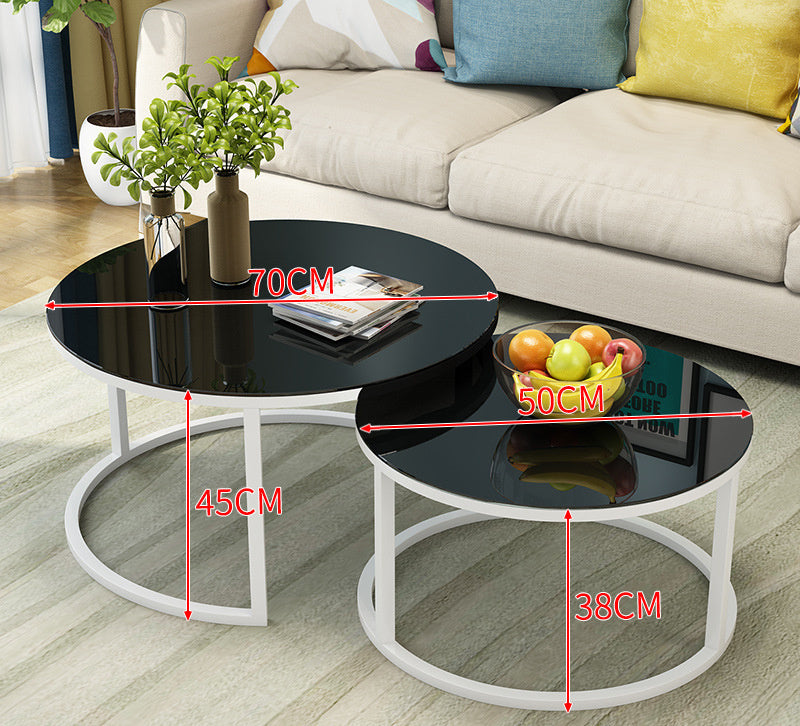 Simple Home Balcony Round Coffee Table