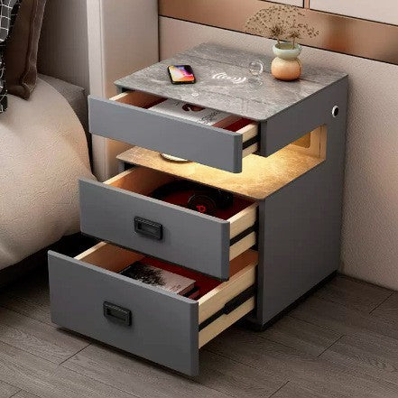 Intelligent Bedside Table Multi-function Speaker With Fingerprint Lock