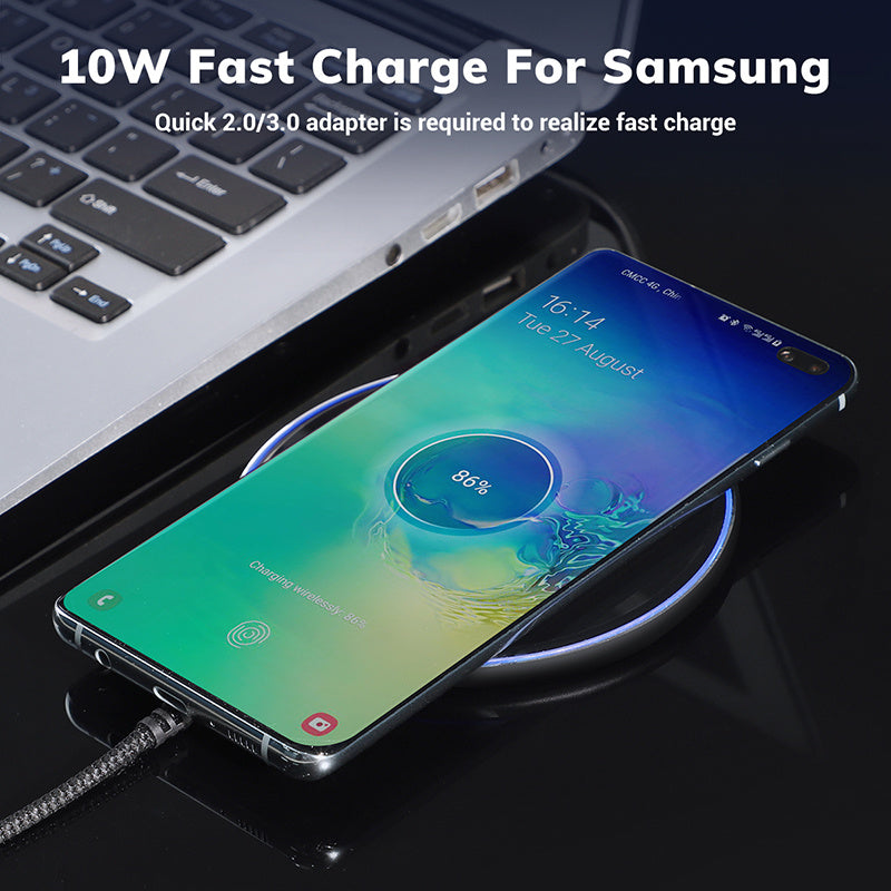 Desktop ultra-thin aluminum alloy wireless fast charging