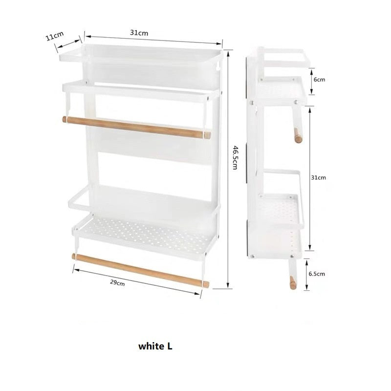 Foldable kitchen magnetic iron art rack