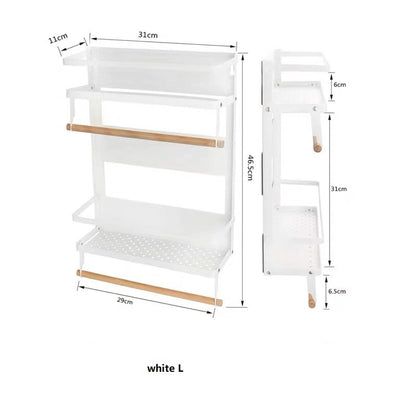 Foldable kitchen magnetic iron art rack