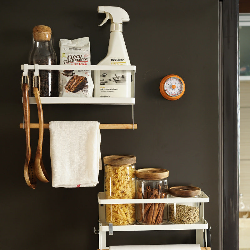 Foldable kitchen magnetic iron art rack