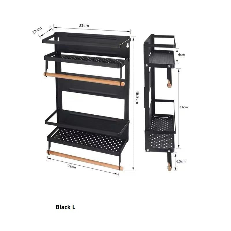 Foldable kitchen magnetic iron art rack