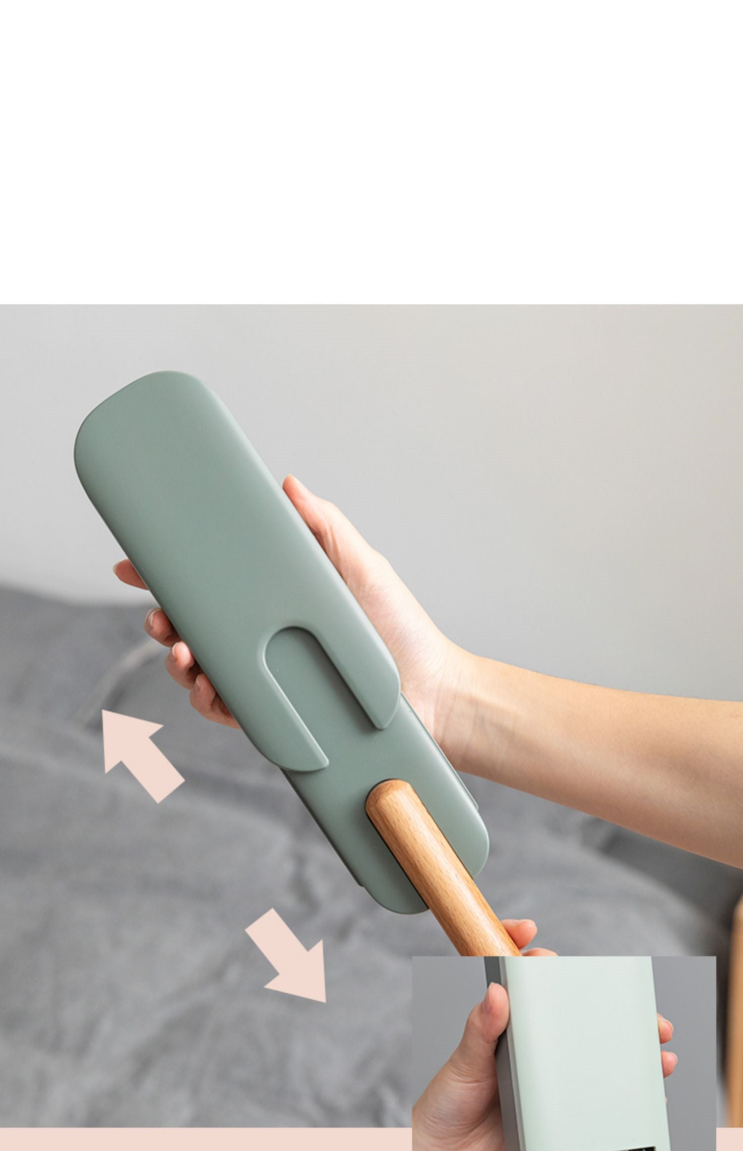 Lectrostatic Adsorption Dust Removal Brush Beech Handle Lint Rollers Pet Hair Remover Home Cleaning Accessories For Clothes Bed