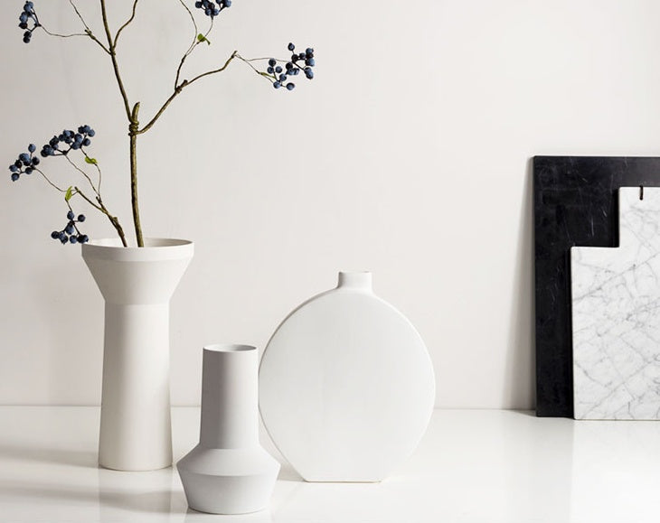 New Chinese White Ceramic Vase Home Model Room