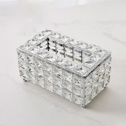 Net Celebrity Crystal Paper Box Home Living Room Tissue Box Creative Light Luxury High-end Paper Box