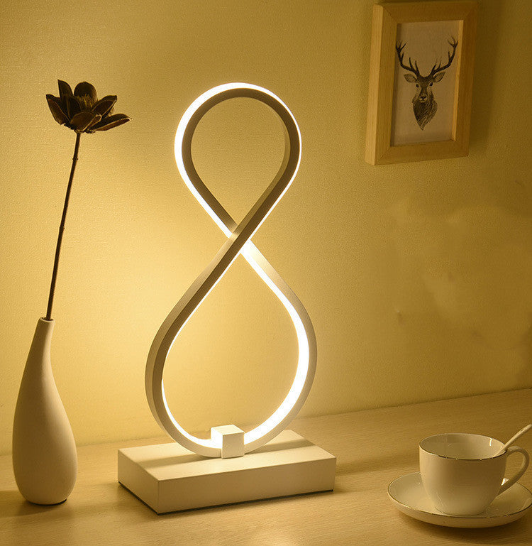 Simple Nordic Bedroom Bedside Table Lamp Warm And Romantic Home Creative Personality Eye Protection Desk Led Table Lamp