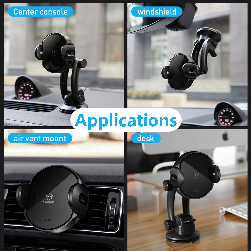 Cross Border Car Wireless Charging Mobile Phone Bracket Fast Charging Infrared Sensor Bracket Base Can Be Customized