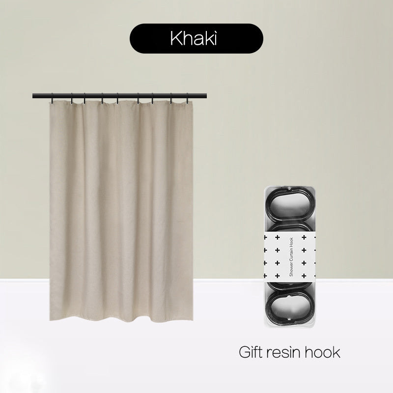 Magnetic Suction Non-Perforated Waterproof Bathroom Curtain