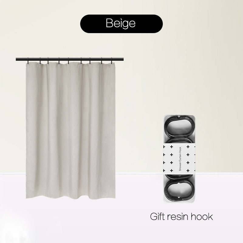 Magnetic Suction Non-Perforated Waterproof Bathroom Curtain