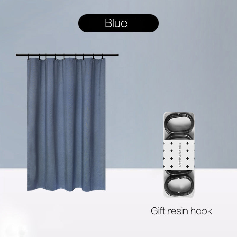 Magnetic Suction Non-Perforated Waterproof Bathroom Curtain