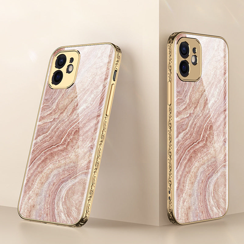 Mobile Phone Shell Embossed Electroplating Phone Case