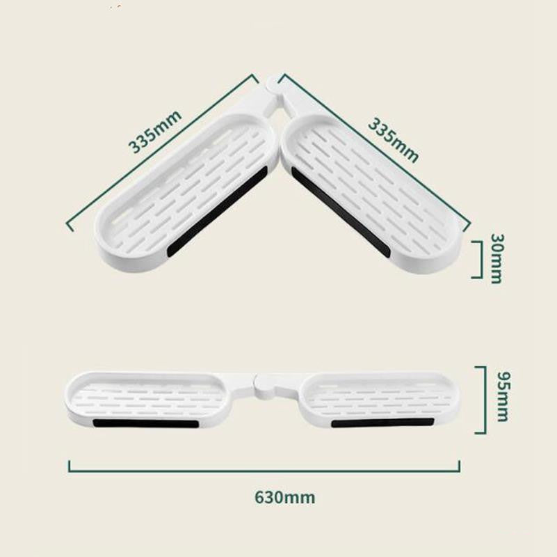 Bathroom Organizing Box Drain Rack No Punching Rotary Rack