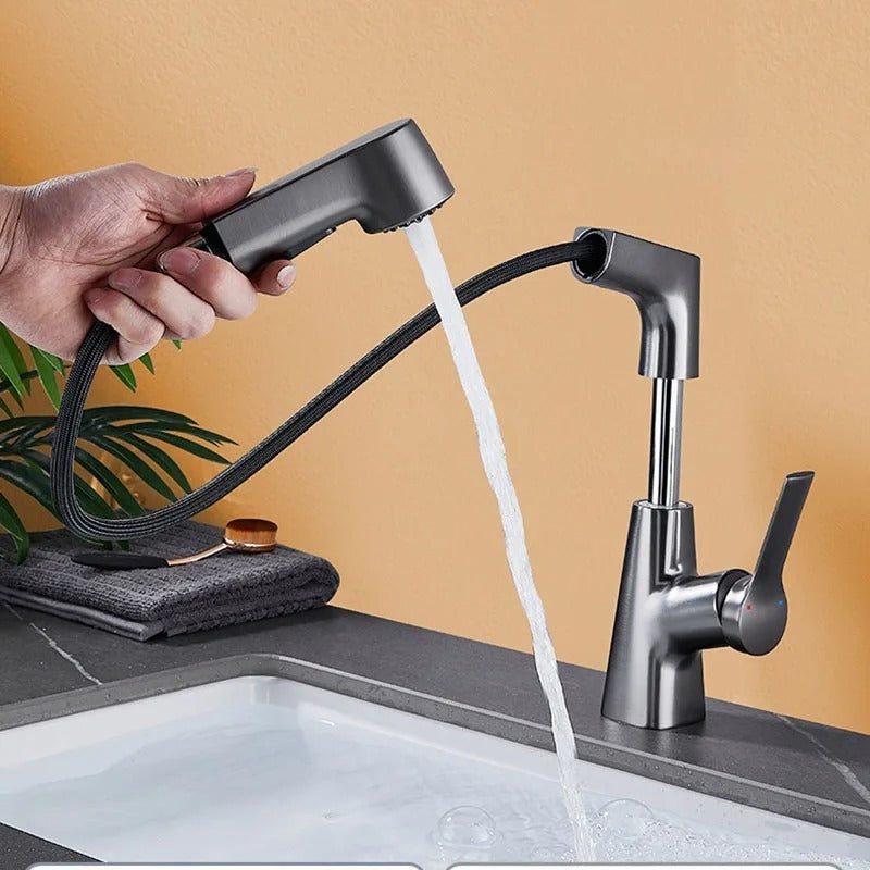 Bathroom Table Basin Adjustable Pull-out Faucet