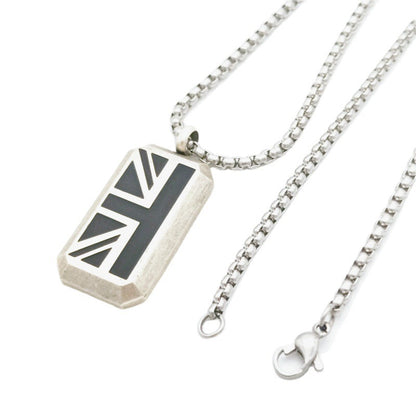 Simple Fashion Titanium Steel Square Necklace Accessories