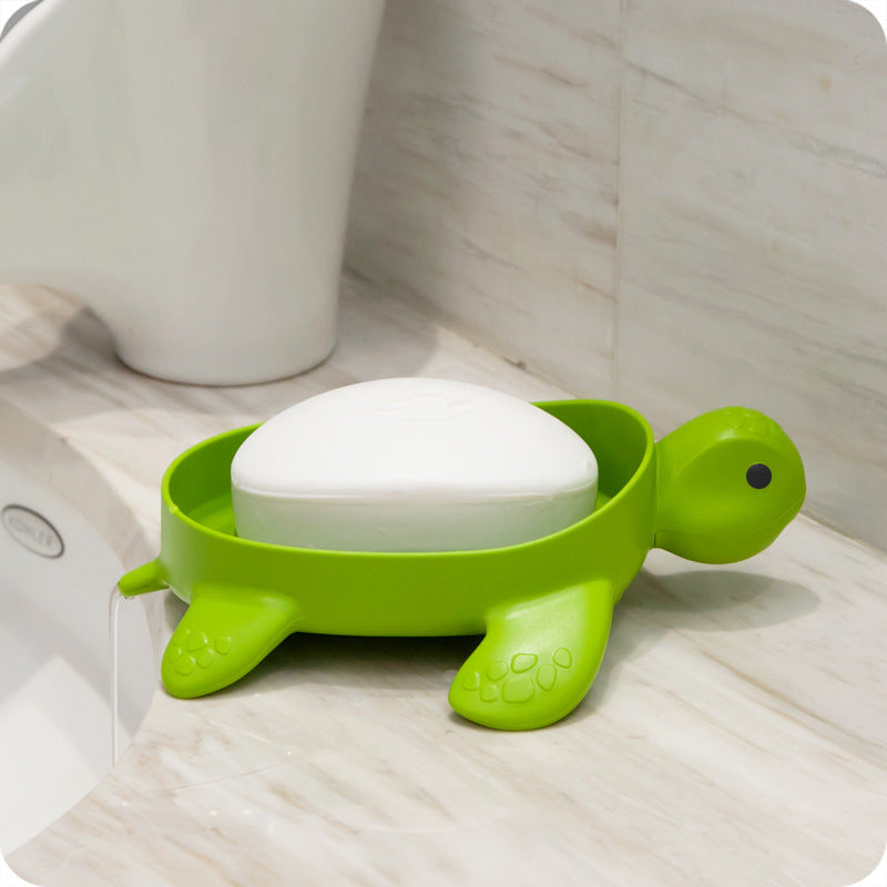 Portable bathroom drain soap tray