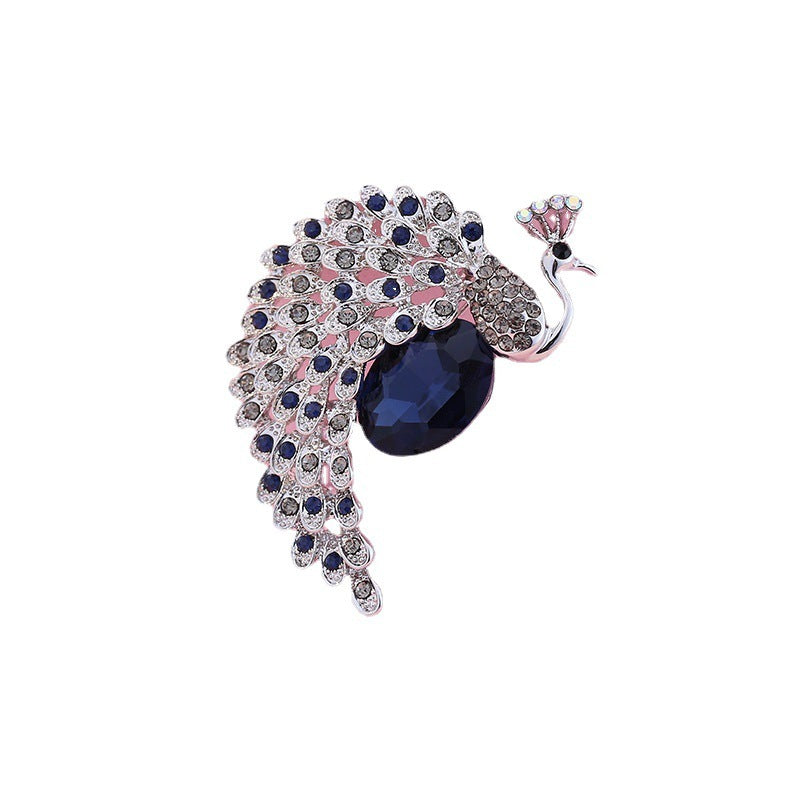 Simple Fashion Peacock Brooch Clothing Accessories