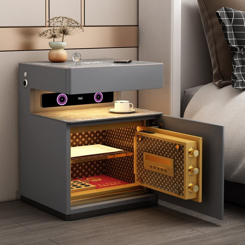 Intelligent Bedside Table Multi-function Speaker With Fingerprint Lock