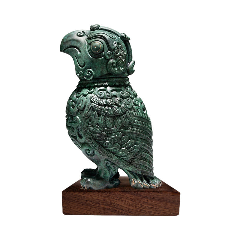 Home Accessories Copper Artifact Zhantong Bird Zun Bronze