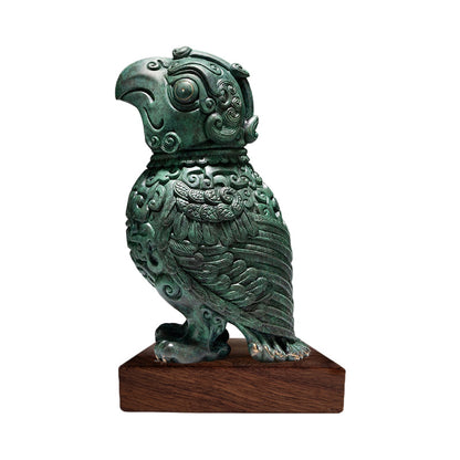 Home Accessories Copper Artifact Zhantong Bird Zun Bronze