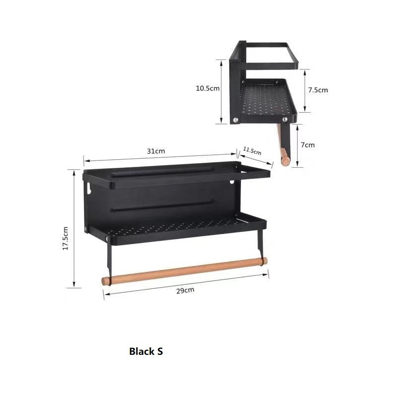 Foldable kitchen magnetic iron art rack