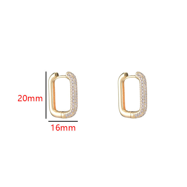 Simple Fashion Earrings Square  Accessories