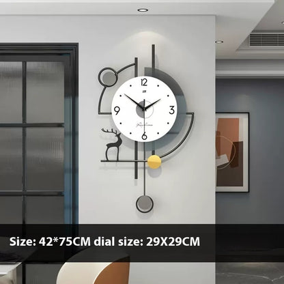 Custom Fashion Nordic Modern Simple Home Decorative Creative Wall Clock