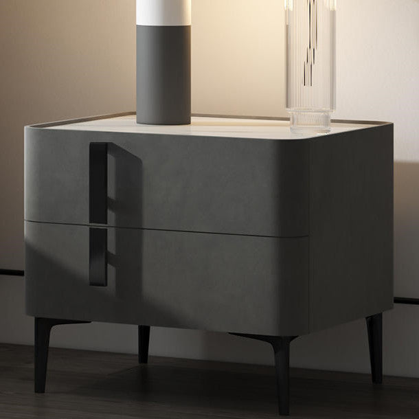 Modern Bedside Table Of Light Luxury Fabric Designer