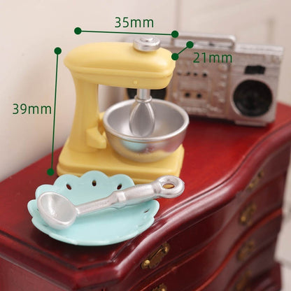 Miniature Candy Toy Mixer Mini Model Flour Machine Kitchen Gadget 112 Points Dollhouse Dollhouse