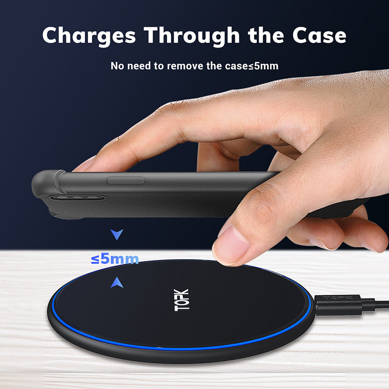 Desktop ultra-thin aluminum alloy wireless fast charging