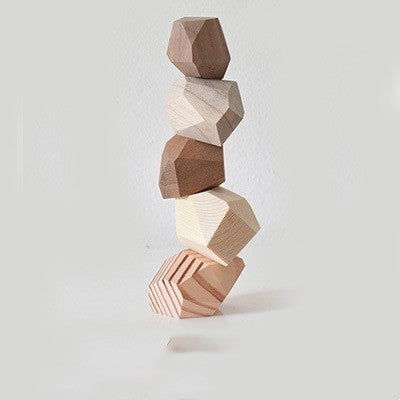 Solid Wood Creative Scandinavian Style Puzzle Decompression Modern Home Accessories Ornaments