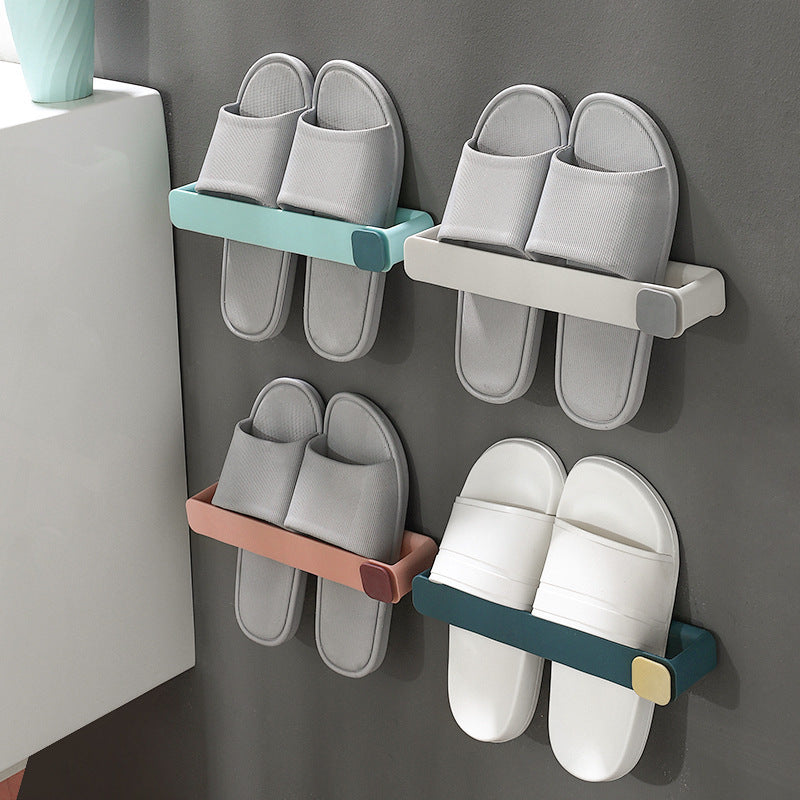 Perforation-free Wall Hanging Bathroom Slippers Rack