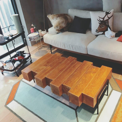 Nordic Coffee Table Solid Wood Creative Simple Living Room Table