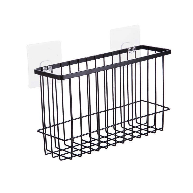 Wrought iron bathroom shelf