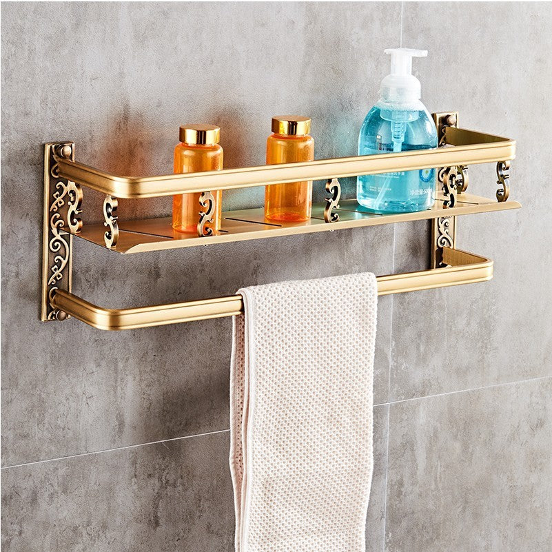 European style bathroom shelf double bathroom