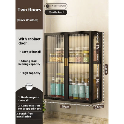 Rack Bathroom Light Luxury Cosmetics Storage Cabinet