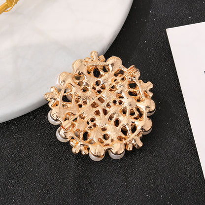 Fashion Pearl Diamond Brooch Clothing Accessories