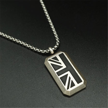 Simple Fashion Titanium Steel Square Necklace Accessories