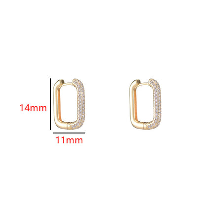 Simple Fashion Earrings Square  Accessories