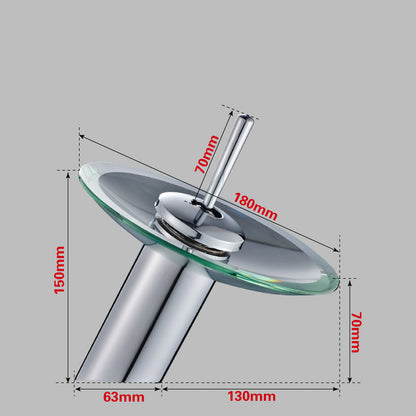 Hardware Bathroom Hot And Cold Waterfall Faucet Household