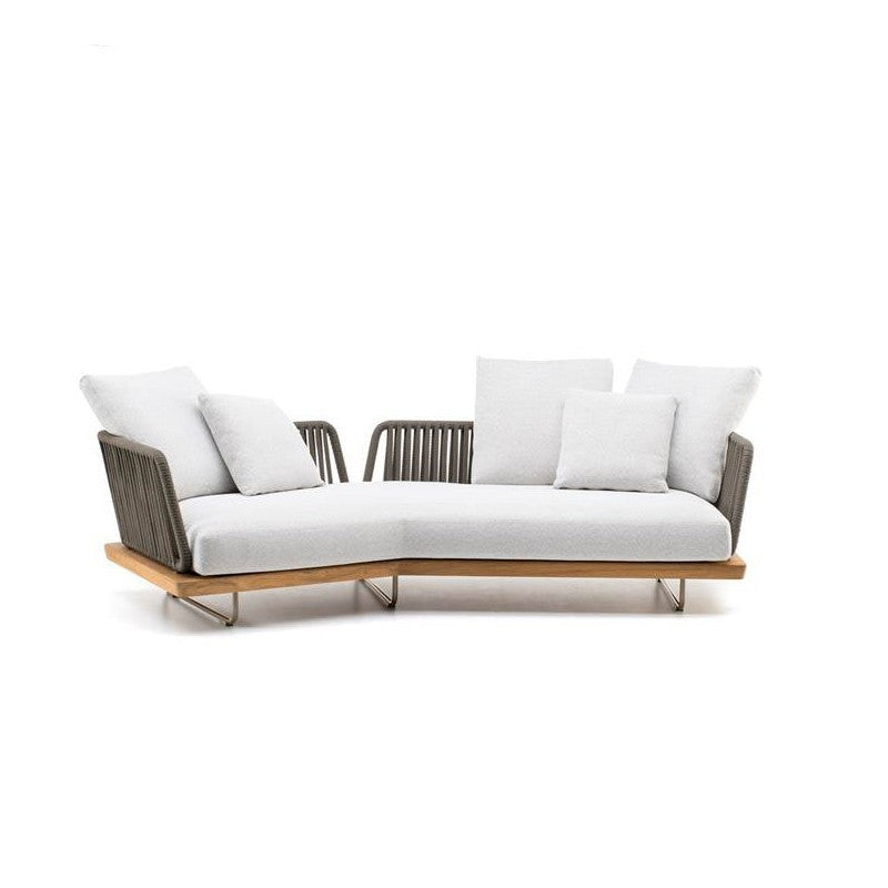 The Teak Sofa Provides Protection From The Sun And Rain