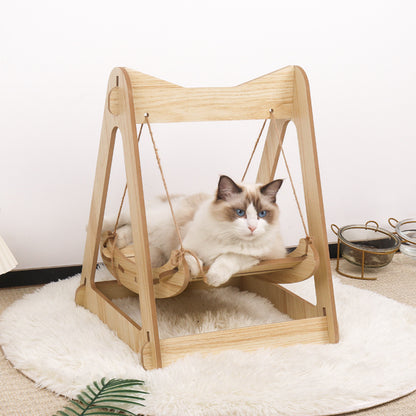 New Wooden Hanging Pet Hammock