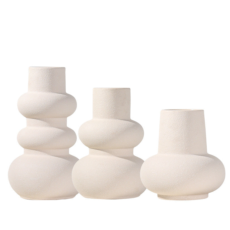 Ceramic Vase Good-looking Simple Flower Container Dining Table Home Decorations And Accessories