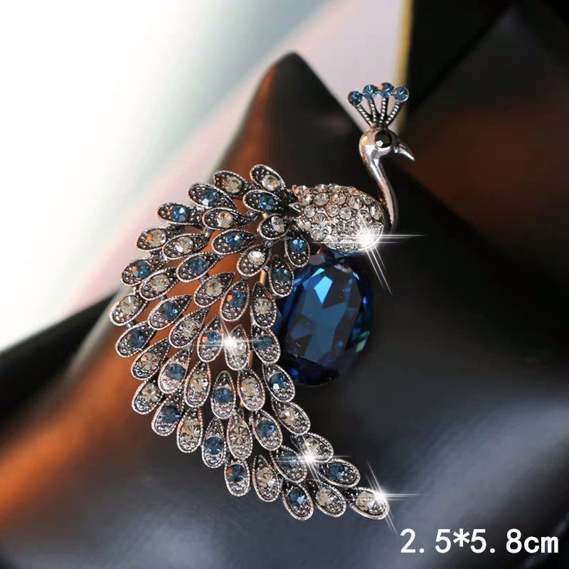 Simple Fashion Peacock Brooch Clothing Accessories