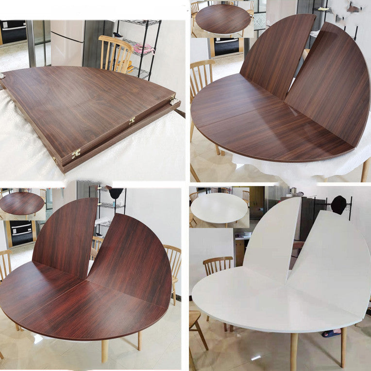 New 4-point Folding Round Table Home