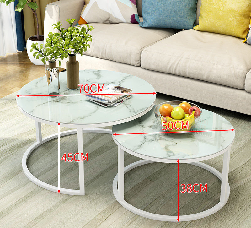 Simple Home Balcony Round Coffee Table