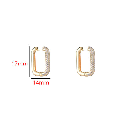 Simple Fashion Earrings Square  Accessories