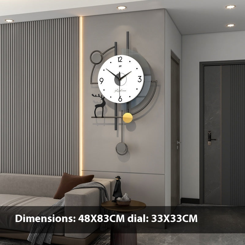 Custom Fashion Nordic Modern Simple Home Decorative Creative Wall Clock