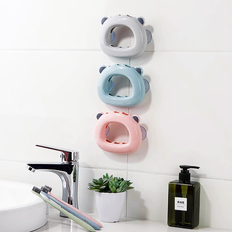 Wall Mounted Toothbrush Rack Bathroom Storage