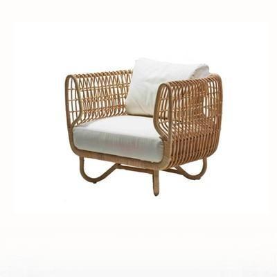 Outdoor Sofa Woven Rattan Chair Tea Table Combination